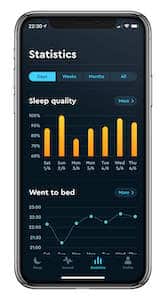Sleep Cycle søvn app skærm